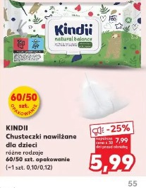 Kindii Chusteczki nawilżane dla dzieci