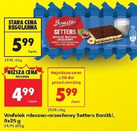 Wafelek mleczno-orzechowy Setters Bonitki