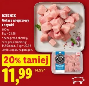 Rzeźnik Gulasz wieprzowy z szynki