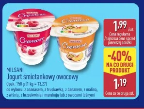 Jogurt śmietankowy owocowy Milsani