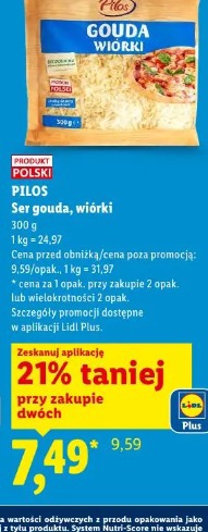 Pilos Ser gouda, wiórki