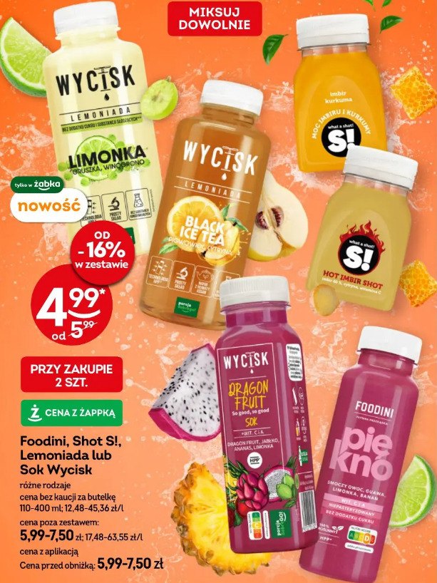 Foodini, Shot S!, Lemoniada lub Sok Wycisk