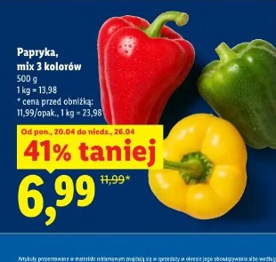 Papryka, mix 3 kolorów