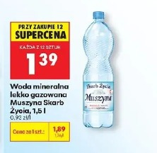 Woda mineralna lekko gazowana Muszyna Skarb Życia
