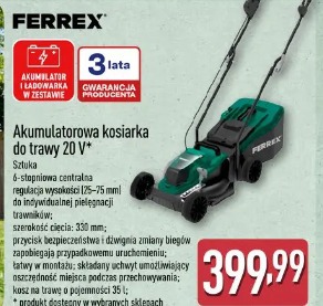 Ferrex Akumulatorowa kosiarka do trawy 20 V