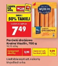 Parówki drobiowe Kraina Wędlin