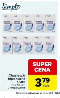 Chusteczki higieniczne SIMPL