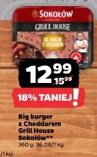 Big burger z cheddarem Grill House Sokołów