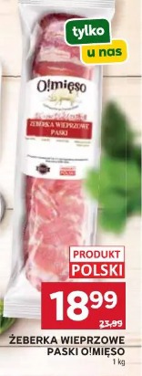 Żeberka wieprzowe paski O!Mięso