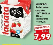 Mlekpol Śmietanka Łaciata UHT 30% tł.