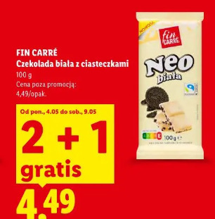 Fin Carré Czekolada biała z ciasteczkami
