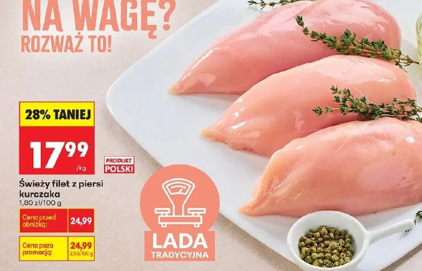 Świeży filet z piersi kurczaka