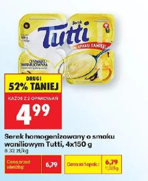 Serek homogenizowany o smaku waniliowym Tutti