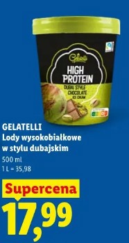 Gelatelli Lody wysokobiałkowe w stylu dubajskim