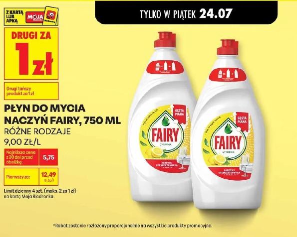 Płyn do mycia naczyń Fairy, 750 ml