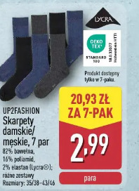 Up2fashion Skarpety damskie/męskie