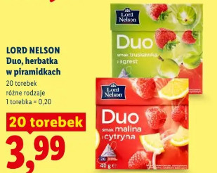 Lord Nelson Duo, herbatka w piramidkach