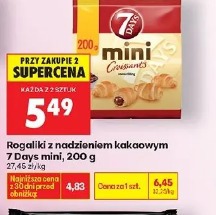 Rogaliki z nadzieniem kakaowym 7 Days mini