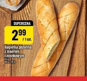 Bagietka pszenna z masłem czosnkowym