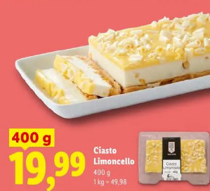 Ciasto Limoncello
