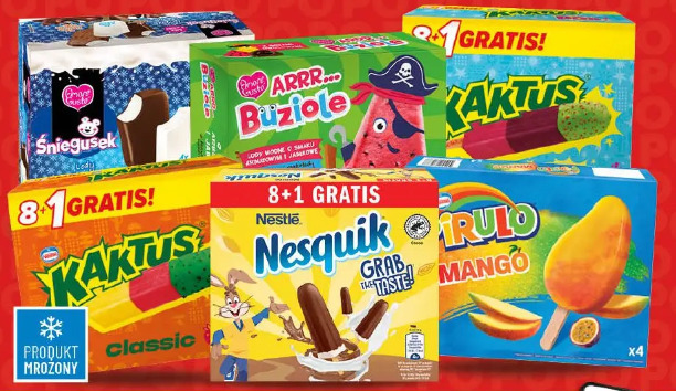 Lody w multipackach