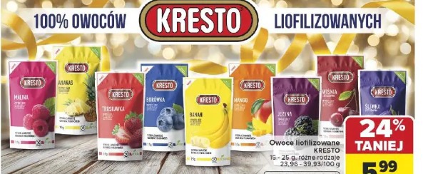 Owoce liofilizowane Kresto