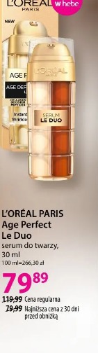 L'ORÉAL PARIS Age Perfect Le Duo serum do twarzy