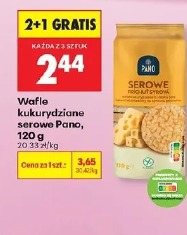Wafle kukurydziane serowe Pano