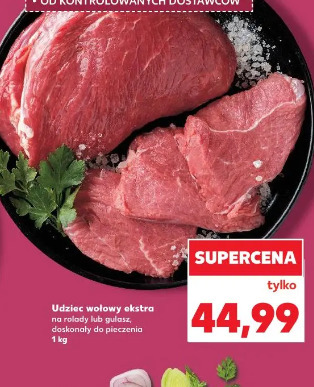 Udziec wołowy ekstra na rolady lub gulasz