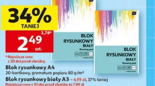 Blok rysunkowy biały A3