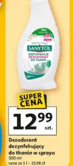 Dezodorant dezynfekujący do tkanin w sprayu Sanytol
