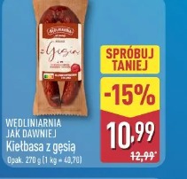 Wędlinarnia jak dawniej Kiełbasa z gęsią