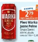 Piwo Warka Jasne Pełne Grupa Żywiec