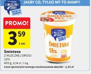 Śmietana Z Mlecznej Drogi 18%