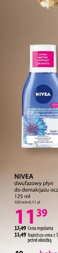 Nivea dwufazowy płyn do demakijażu oczu