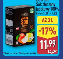 Rio D'Oro Sok tłoczony jabłkowy 100%