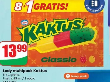 Lody multipack Kaktus