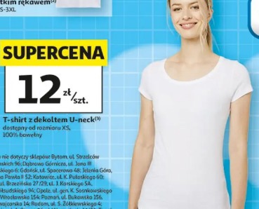 T-shirt z dekoltem U-neck