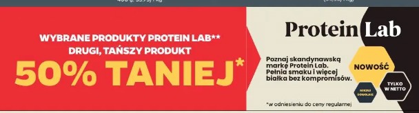 Wybrane produkty Protein Lab drugi, tańszy produkt
