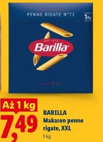 Barilla Makaron penne rigate, XXL