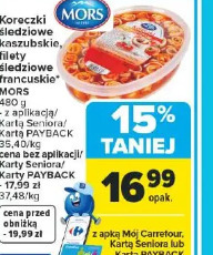 Koreczki śledziowe kaszubskie, filety śledziowe MORS