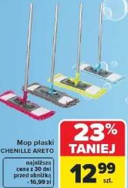Mop płaski CHENILLE ARETO