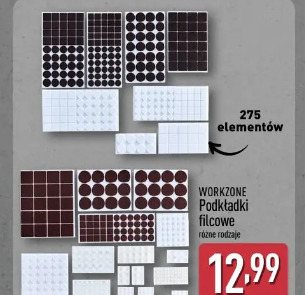 Workzone Podkładki filcowe