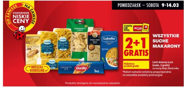 Wszystkie suche makarony