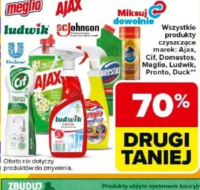 Wszystkie produkty czyszczące marek: Ajax, Cif, Domestos, Meglio, Ludwik, Pronto, Duck