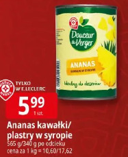 Ananas kawałki/plastry w syropie Douceur du Verger