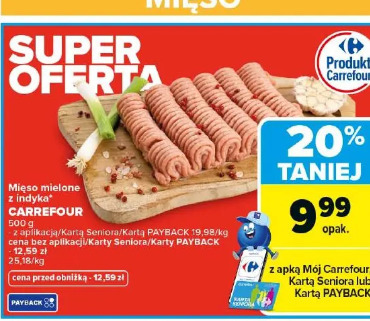 Mięso mielone z indyka Carrefour