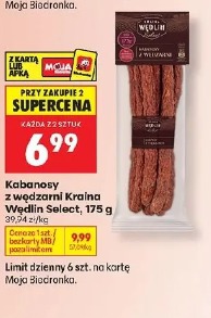 Kabanosy wędzarny Kraina Wędlin Select