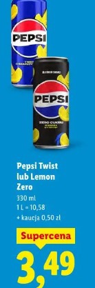 Pepsi Twist lub Lemon Zero