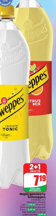 Napój gazowany Schweppes
